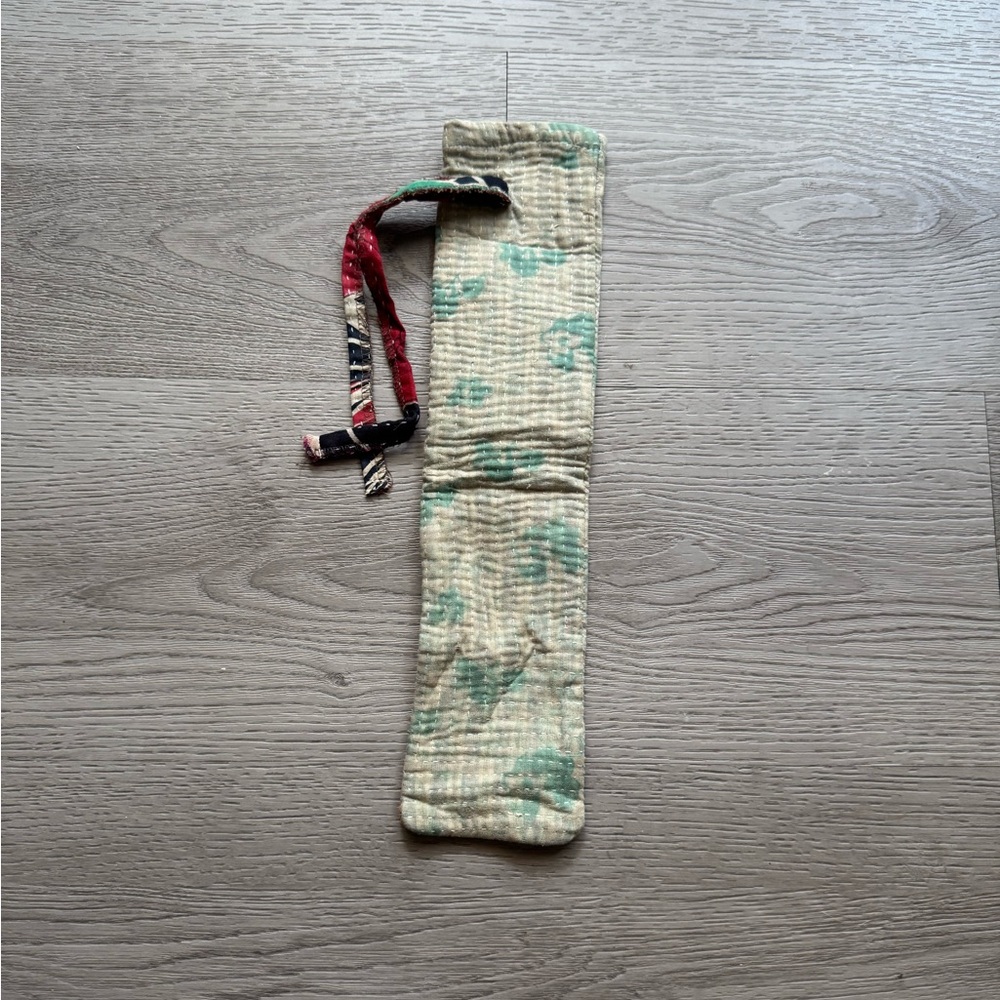 Earthbound Floral Quilted Fabric Kantha Incense Bag